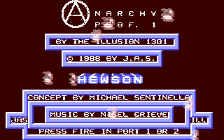 Anarchy Prof.1 Title Screen